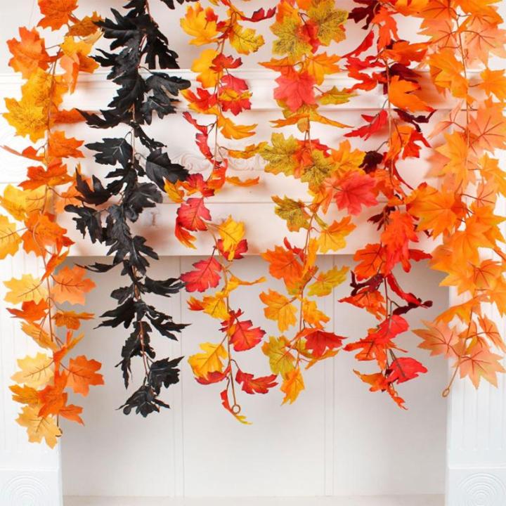 Hängende Rebe Girlande künstliche Herbst Laub Girlande Thanksgiving Dekor Hause
