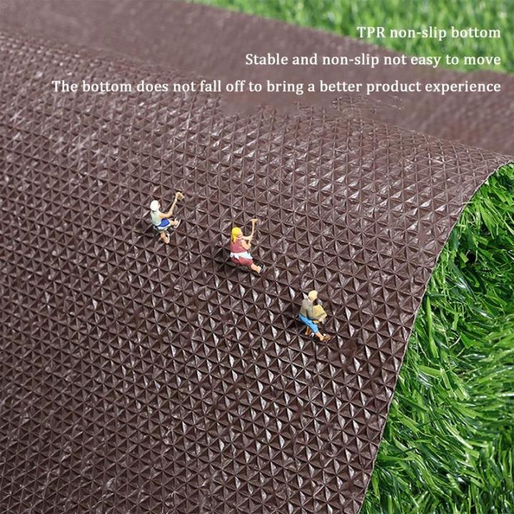 2 cm Hundeschutzmatte Rasen, rutschfester Outdoor-Teppich für drinnen und draußen, Kunstgras mit hoher Dichte, natürlich realistisch aussehendes Gartengras für Terrasse, Garten