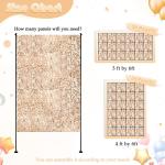 Schimmernder Wandpaneel Hintergrund Champagner - Glamour-Pailletten 24 Paneele Glitzer Hintergrund Dekorationen 3D Wandpaneel für Party Geburtstag Hochzeit Verlobung Jahrestag Zer