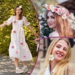 30 stuks kunstbloemen om te knutselen, 5 kleuren bloemen om te knutselen, 4 ~ 8 cm stoffen bloemen, mini-decoratie, kunstbloemen, decoratie voor doe-het-zelf knutselen, scrapbookin