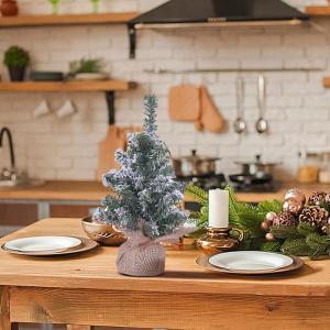 Tisch-Weihnachtsbaum,Weihnachtsbaum klein, Miniatur-Weihnachtsbaum-Tischdekoration, Niedliche Miniatur-Schneebaum-Weihnachtsdekoration, Heimdekoration, Tischdekoration für Wohnzim