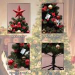 Weihnachtsbaum Grüner Tannenbaum Künstlich Weihnachtsbaum, Buschige Zweige, Geschmückter Weihnachtsbaum DIY Als Weihnachtsdekoration für Zuhause, Küche und Büro(210 x 120 cm/