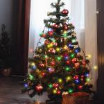 Kerstboomverlichting met ring en 8 slingers, 48 leds, waterdicht, kerstverlichting voor 60 cm, 90 cm, 120 cm, dennenboom, kleurrijk