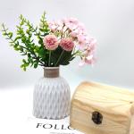 10 stuks kunsttakken, neptakken, groene takken, bladeren, nepplanten met bladeren, realistische planten, takken voor bruiloft, slaapkamer, boeketten, vazendecoratie, 28 cm (A)