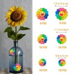 60 Stück Mini Harz Blumen Für Handwerk, Flatback, 3 Größen, Mini Blumen Deko Micro Blumen Harz Blumen Dekoration Verzierungen Für Nagelkunst, DIY Handwerk, Scrapbooking (Blume