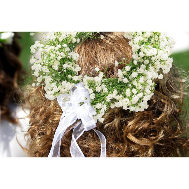 Kunstmatige sluierkruid, 12 witte boeketten kunstgypsophila boeketten bloemenarrangement decoratie