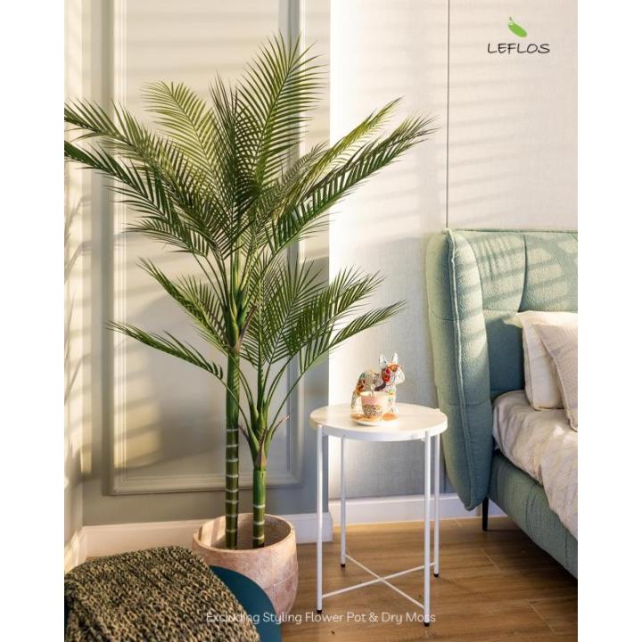 180cm künstliche Phoenix Palme, Areca Palme nur für den Innenbereich mit 2 abnehmbaren Stämmen und 24 verstellbaren Palmenblättern, deko für Büro, Laden, Wohnung und Party