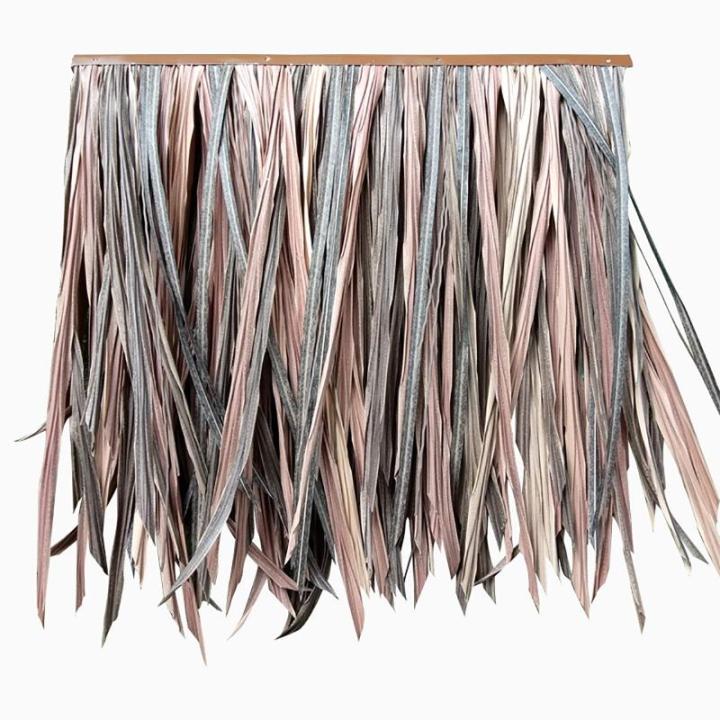 HARICSET Palmgras-Rolle Künstliche Verdicken Simulations Strohdach Fliesen Aluminium Stroh Pavillon künstliches Stroh Simulations Stroh Fälschungs Stroh Kunststoff Stroh Dach(Si