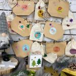 Houten boom, kerstboom, dennenboom, wanddecoratie, hangdecoratie om te versieren, knutselen, voor doe-het-zelf adventskalender, Kerstmis, advent (natuur - 60 cm)