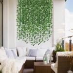28 stuks klimopslinger, hangende decoratie, met decoratieve totale lengte van 28 m, voor gordijn, keuken, bruiloft, balkon, tuinfeestdecoratie