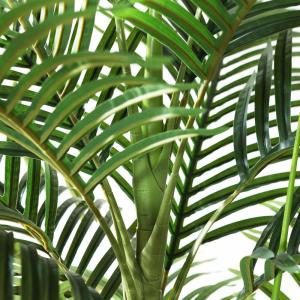 Kunstpalm, 180 cm, grote areca palm in witte pot, , kunstpalm voor huis, woonkamer, slaapkamer, kantoor, balkon, tuindecoratie