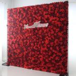 Klassische Rote, Romantische Kunstblumen-Wandpaneele, Künstliche Hortensien-Rosenblumen Aus Seide, Hochzeitsfeier, Süßigkeiten-Wand, Schaufenster, Festlicher Blumenhintergrund(3
