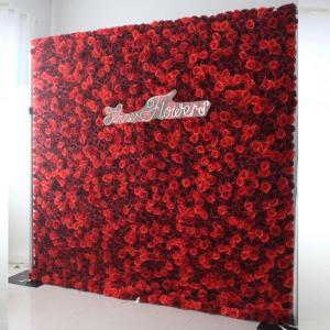 Klassische Rote, Romantische Kunstblumen-Wandpaneele, Künstliche Hortensien-Rosenblumen Aus Seide, Hochzeitsfeier, Süßigkeiten-Wand, Schaufenster, Festlicher Blumenhintergrund(3