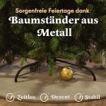 Weihnachtsbaum künstlich 210cm inkl. Metallständer - Naturgetreu mit dichten Zweigen - Künstlicher Weihnachtsbaum für Innen- & Außenbereich –Tannenbaum künstlich