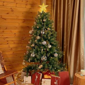 3 m kerstboomverlichting met ring, 10 slingers en piek-ster, 360 led-lampjes, lichtketting, dennenboom, kerstboom lichten met 8 modi, warm wit