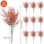 Kunstplanten, bloemen, in pot, net echt uv-bestendig, 10 bundels , , balkonplanten, struiken, decoratie, kunstbloem, lavendel voor tafel, huis,