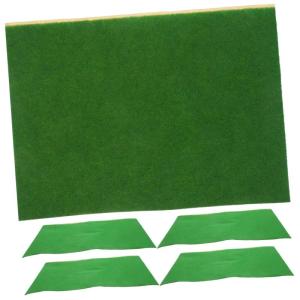 5St Mit Nylon beflocktes Gras sandtisch Hintergrund Kunstrasenbrett kunstgras Artificial Grass Sandbox Kunstrasen-Landschaftsdekor Zuschneidbare Matte für Sandtisch Plastik Green