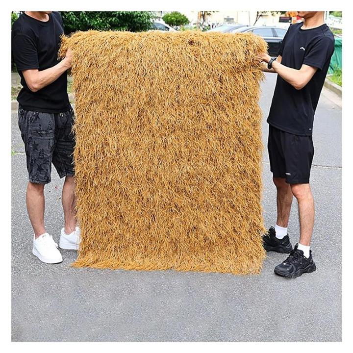 Künstliches Strohdach, Synthetische Palmgras-Rolle, Künstlicher Palmdach Paneele Grasdach, Gefälschte Strohdach, Simulation Strohfliese, Falsches Stroh Für Bar Garten Holzhaus 