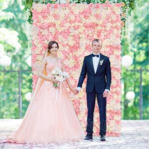 Rosenblumen-Wandhintergrund, künstliche Rose, Wandhintergründe, Babyparty, Hochzeit, Heimwerker, Veranstaltungsdekoration