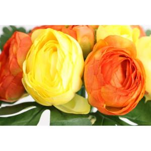 Kunstboeket van ranonkels, boeket, kunstboeket, zijden bloemen, boeket, bloemenboeket, bloemenboeket, bloemenboeket, bloemenstruik, kunstbloemen, boeketten, bloemen, bruiloft, geel