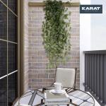 Ivy Kunstplant - 12 stuks klimopslinger in set incl. kabelbinders - lengte elk 2,15 m - kunstplant decoratie voor muur, balkon en tuin