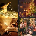 Kerstboomverlichting Warm Wit, 20M 200 LED Lichtsnoer, Waterdicht Lichtketting, Kerstlichtsnoer, voor en buiten, 8 verlichtingsmodi, Timerfuncties, Decoratie Kerstmis