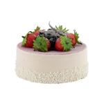 Levensechte levensmiddelen dummy, kunstgebak, food dummy/plastic eten, decoratie (taart aardbei - 14 cm)