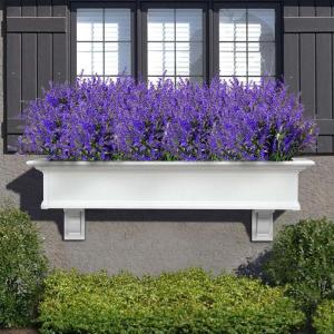 10 bundels kunstlavendelkunstbloemen zoals echte kunstbloemen voor buiten, weerbestendige balkonplanten, kunstplant, outdoor, kunstbloemen, uv-bestendig, voor tafel, raam, tuin, ba