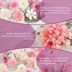30 stuks kunstbloemen om te knutselen, 5 kleuren bloemen om te knutselen, 4 ~ 8 cm stoffen bloemen, mini-decoratie, kunstbloemen, decoratie voor doe-het-zelf knutselen, scrapbookin