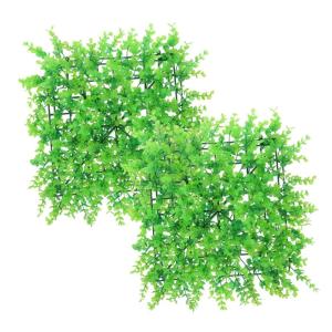 2st Kunstrasen Kunstpflanze Rasenkante Hängende Grüne Wanddekoration Hinterhofdekor Außenwandpaneel Grüne Wandkulisse Wandpflanzen Künstliches Dekor Faux-heckenpaneel PVC Gree
