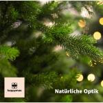 Nordmann Kunstkerstboom, groen, 180 cm, bedrieglijk echte en natuurgetrouwe dennenboom, met standaard, 180 cm