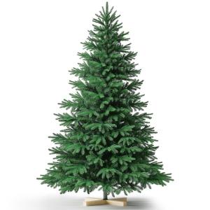 Kuro sagol Künstlicher Weihnachtsbaum Tannenbaum 210cm, Ø 110cm, 1150 Spitzen, schwer entflammbar, realistischer Christbaum Tanne mit Ständer