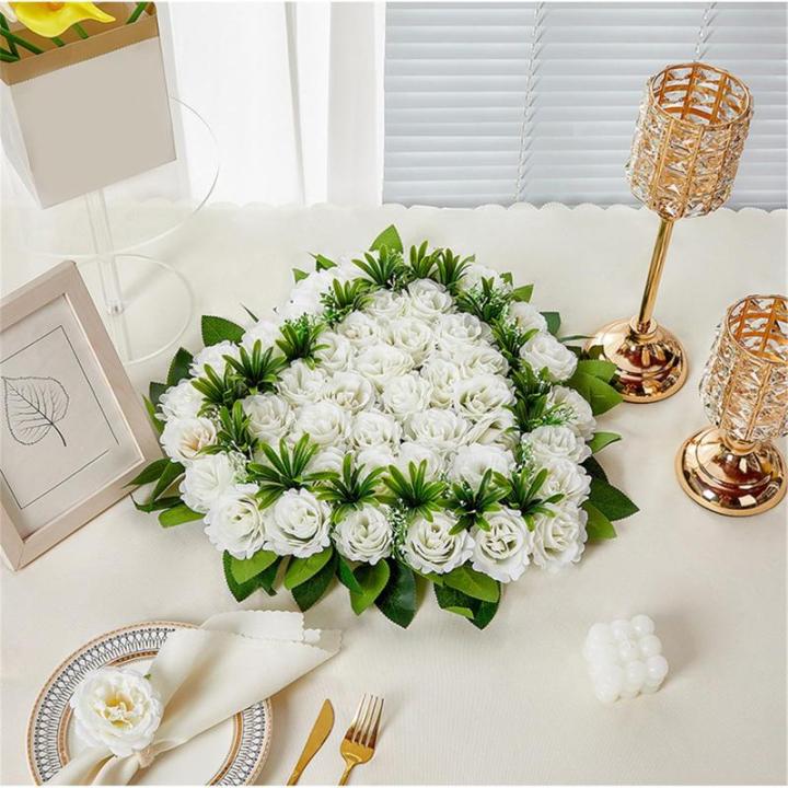 Künstliche Blumensträuße, künstliches Rosenarrangement für Hochzeit, Tafelaufsatz, Valentinstag, Dekoration, Foto-Requisiten