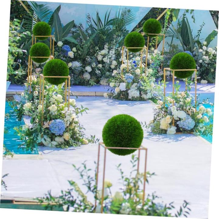 6 stuks bloemstuk bolvormig plantenrek bloemenboeket accessoires bloemenstandaard bloemenkrans van draad topiary-kooi metalen lijn kunstmatig plastic