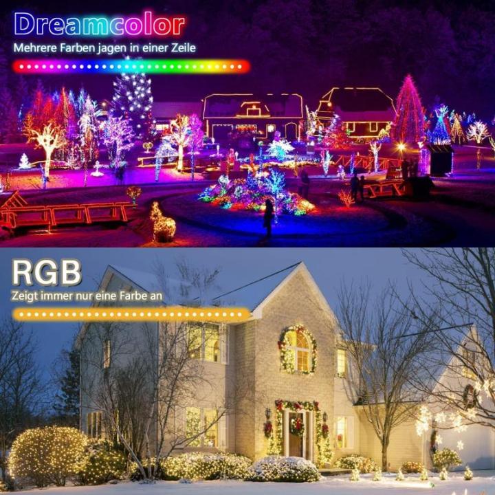Smart Lichtsnoer, 80 m, 800 leds, kerstboom, app-gestuurde verlichting voor Kerstmis met 16 miljoen RGB-kleuren led-lampjes