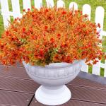 10 bundels kunstherfstbloemen, kunstherfstboeket, weerbestendig, herfst, balkonplanten, herfst, kunstbloemen als echte herfstdecoratie voor tuin, tafeldecoratie, woondecoratie