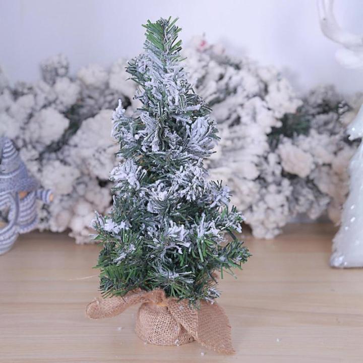 Weihnachtsbaum klein, Weihnachtsdorfbäume, Gefälschter Weihnachtsbaumschmuck, Niedliche Miniatur-Schneebaum-Weihnachtsdekoration, Heimdekoration, Tischdekoration für Wohnzimmer,