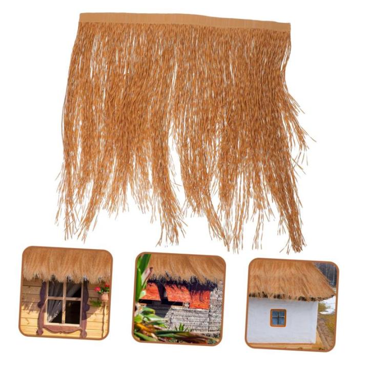 3 Stück Simuliertes Strohrasen Dekor Lebensechtes Strohdach Künstliches Strohdach Gartenhütte Grasdach Künstliches Strohdach Mexikanisches Strohdach Simulationsstrohdach