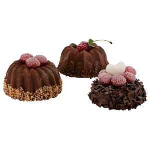 Natuurgetrouw voedsel dummy - Kunstmatige taartartikelen - Voedseldummy/plastic eten - Decoratie (chocoladetaartjes - Set van 3)