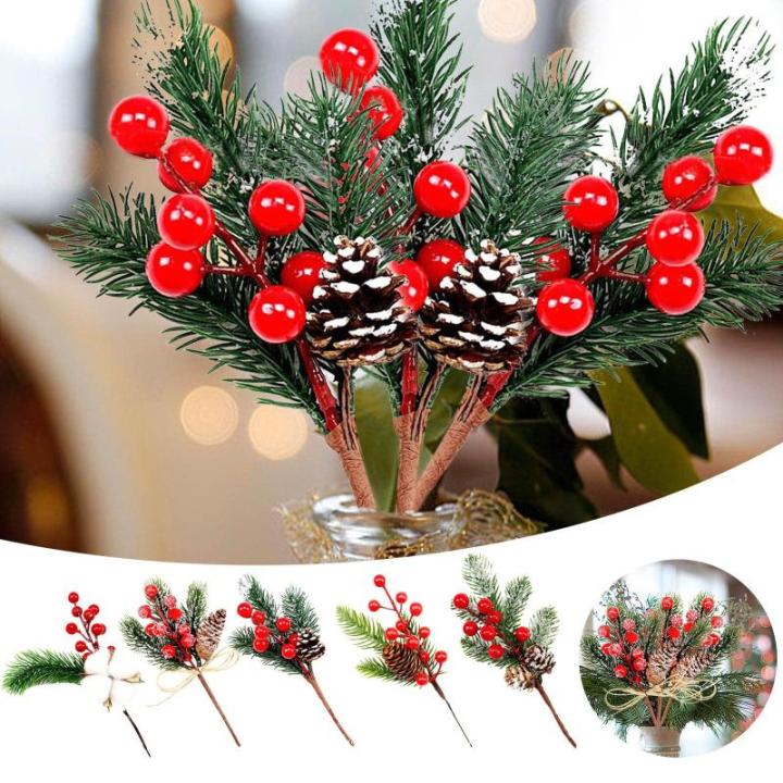 Künstliche Balkonpflanzen Blumenkasten Dekoration, 8 Stück, künstlicher Zweig, Bastelkranz, Pick Künstliches Obst (E, One Size)
