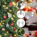 Nordmann Kunstkerstboom 2,1 m met verlichting, met warmwitte en RGB-ledlichtjes, 9 modi en afstandsbediening, pvc-kerstboom