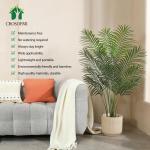 Kunstpalm, 130 cm, grote kunstplant in pot, kunststof palm, ziet eruit als een echte plant, decoratie voor woonkamer, balkon, slaapkamer, kantoor, cadeau voor een housewarming (2 s