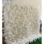 Simulation Rosenstoff Hintergrund Blumenwand, Stoff Hintergrund Blumenwand Künstliche Blume Weiße Rose Hochzeitsdekoration Layout Hintergrundwand Gefälschte Blume Outdoor-Ausste