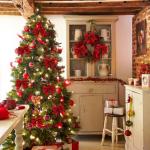 10 stuks rode strikken Kerstmis glitter kerstboom strikken kerstboomversiering voor familiefeesten feestdecoratie voor Kerstmis vakantie bruiloft feesten