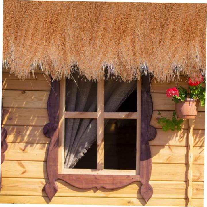 5 Stück Simuliertes Stroh Künstliches Strohdach DIY Dach Garten Strohdach DIY Künstliches Strohdach Simulierte Strohmatte Synthetisches Strohdach Lebensechtes Stroh