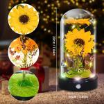 Zonnebloemcadeau voor vrouwen, eeuwige bloemen, moederdagcadeau, verjaardagscadeau, verjaardagscadeau voor vrouwen, moeder, vrouw, zus