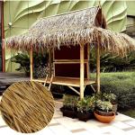 Künstliche Palmen-Strohdachrollen, Entenblindheit, Palmenstroh, Strohdachfliesen für Garten, Terrasse, Schirmabdeckungen, Zaun, Party-Dekoration (15 Stück)