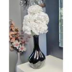 Kunstbloemen in pot decoratie woning moderne decoratie woonkamer, cadeau, 32cm, zwart grijs
