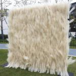 Simulierte Schilfwand Pampasgras Wand Stoff Hintergrund Blumenwand Hintergrund Wand Für Foto Hintergrund Home Party Hochzeit Hintergrund(2.4 * 2.4m/7.8 * 7.8ft)