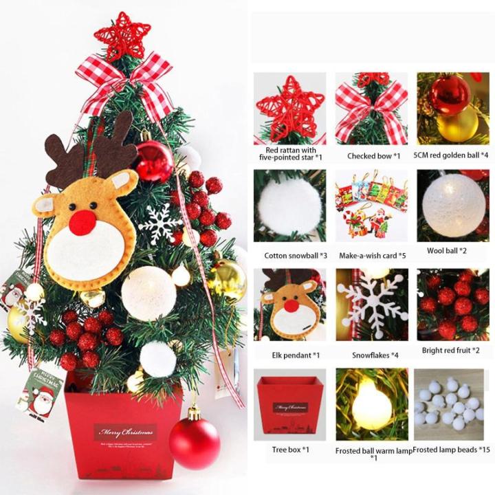 Kerstboom met verlichting 50 cm lichtketting kerstboom mini kerstboom kunstmatige kerstboom kerstdecoratie tafel kerstboom kerstcadeaus